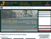 Tablet Screenshot of lesionesdetexas.com